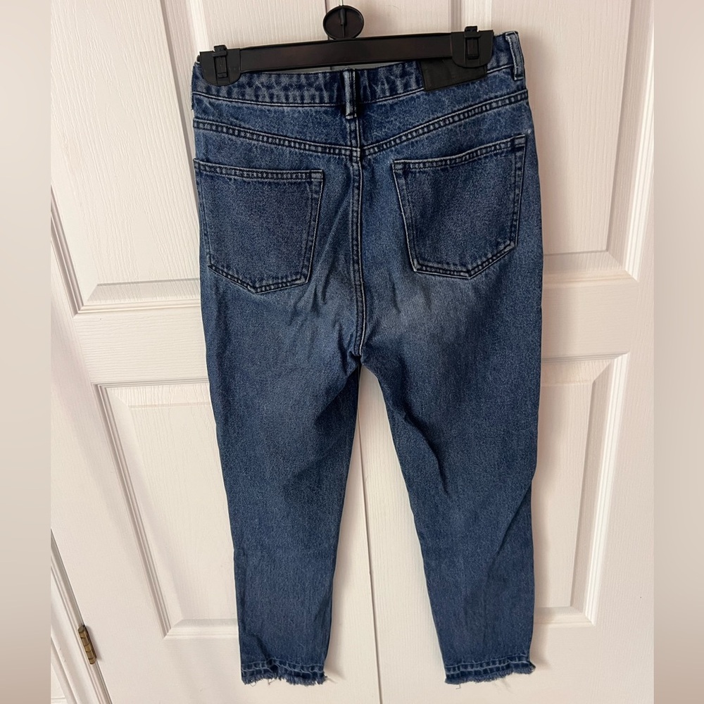 Frank and oak Stevie tapered jeans frayed end